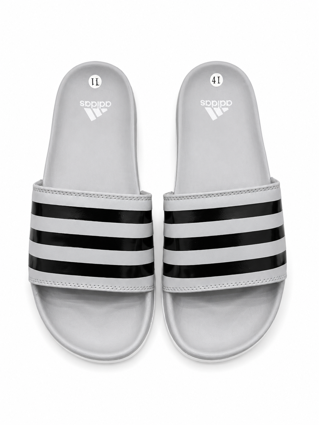 Adidas Slides - Black Stripe