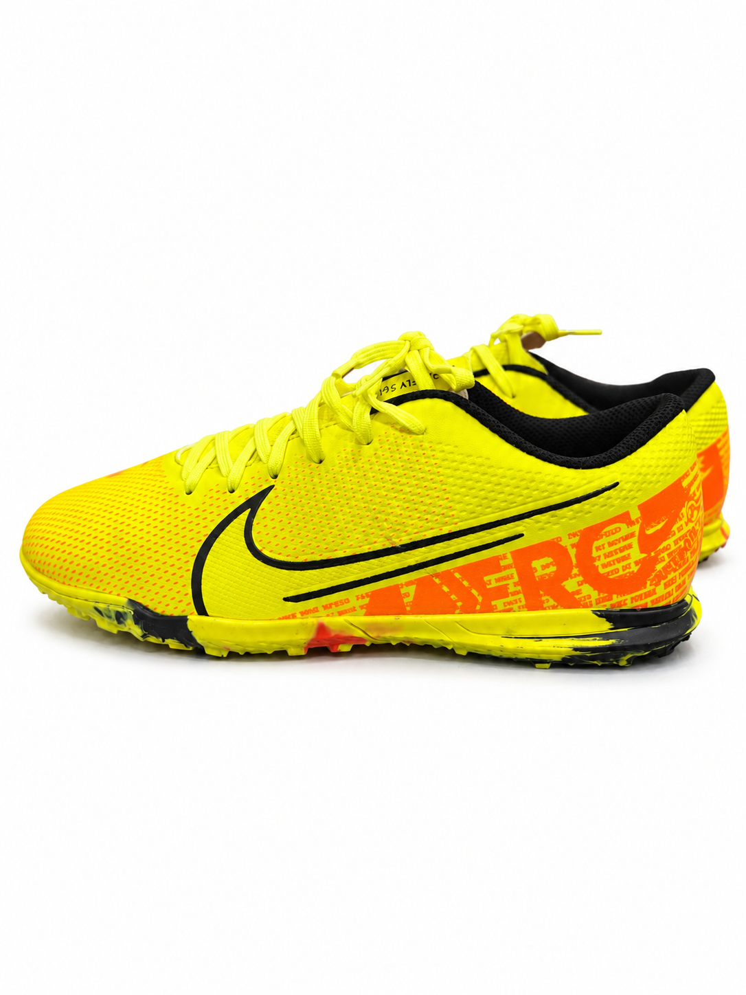 Nike Mercurial Vapor Turf Football Shoes - Yellow/Orange/Black
