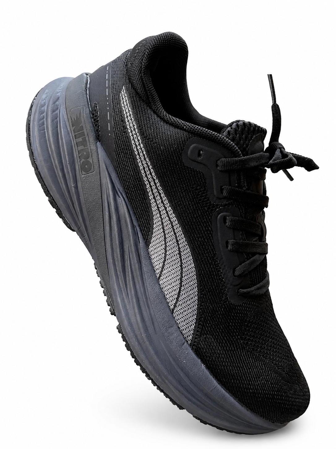 Puma Deviate Nitro - All-Black - Side View