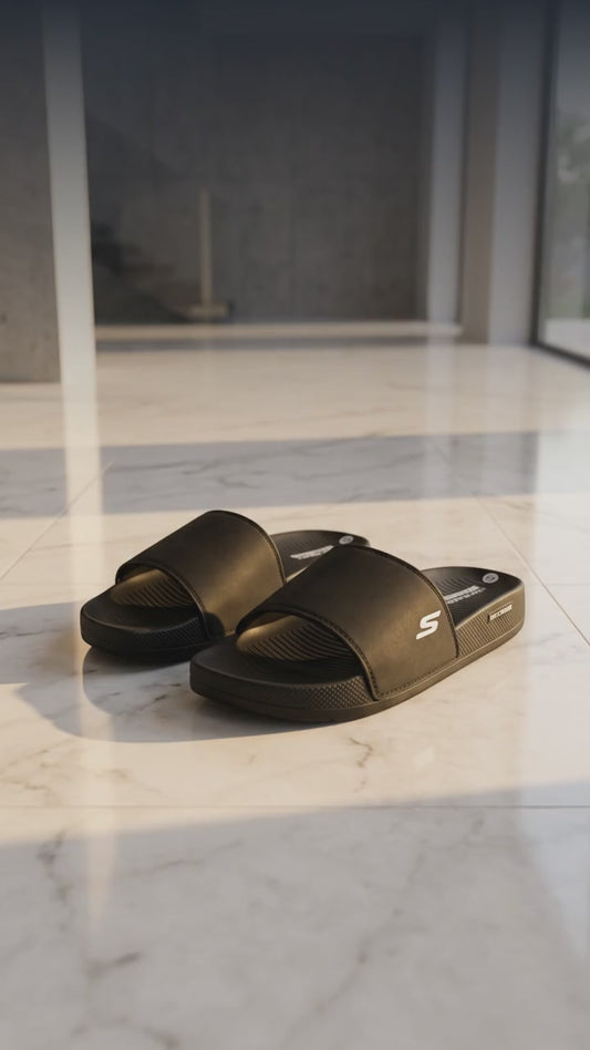 Skechers Hyperburst Recovery Slides - Black