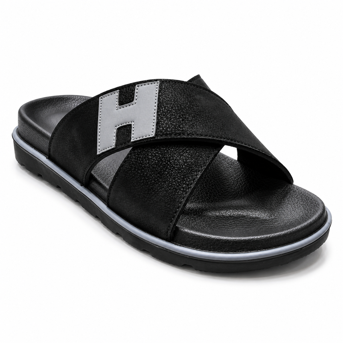 Men's Cross Strap Slide Sandals