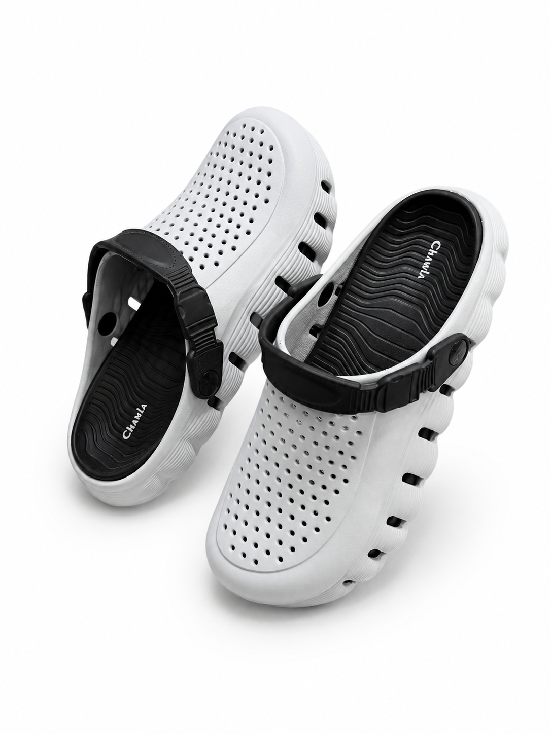 Chawla White EVA Foam Clogs - Women
