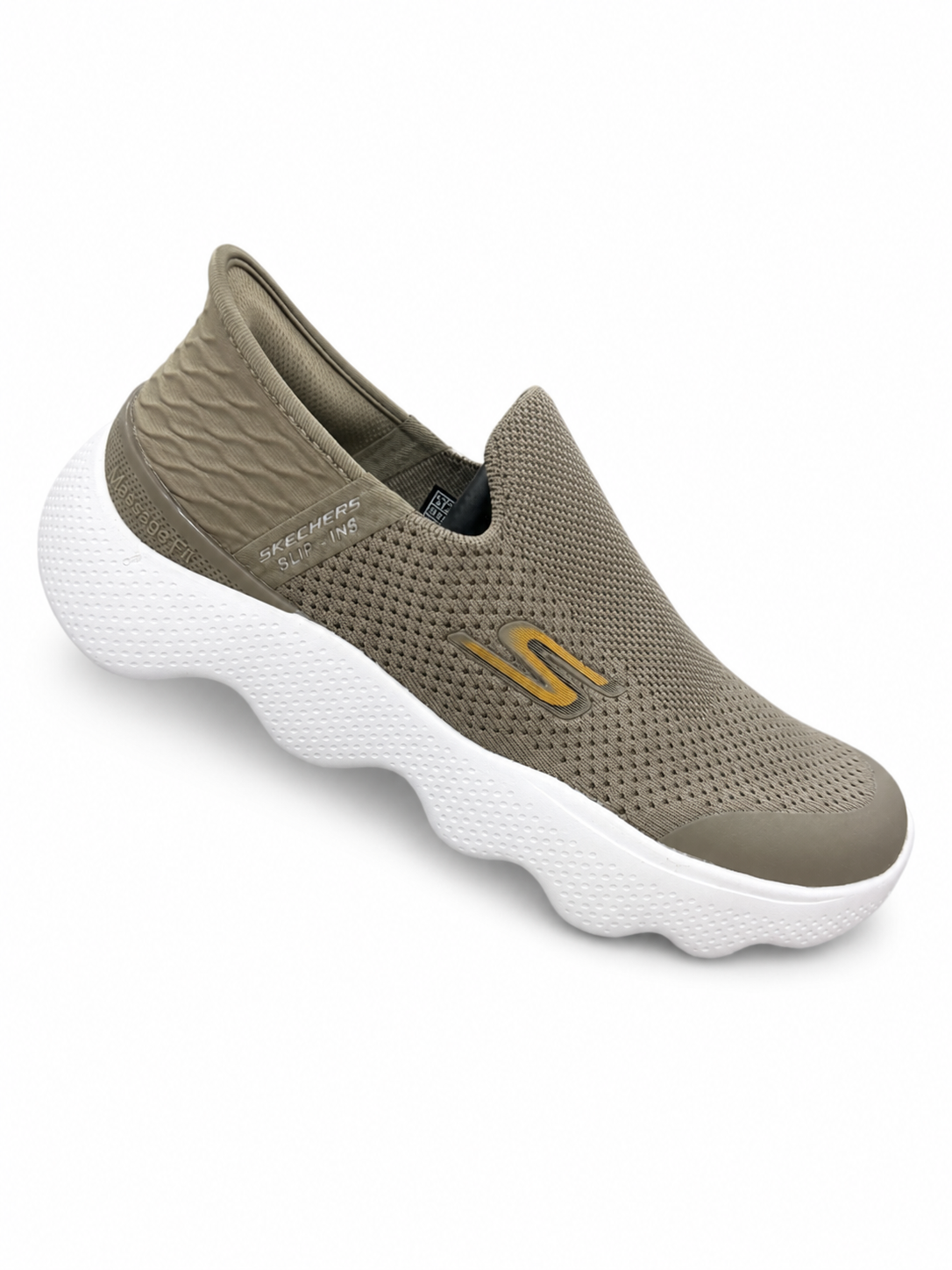 Skechers Slip-Ins GO Walk Massage Fit – Taupe Gold