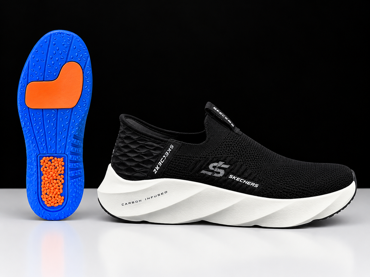 Skechers Slip-On Sneakers – Black (Carbon Infused)