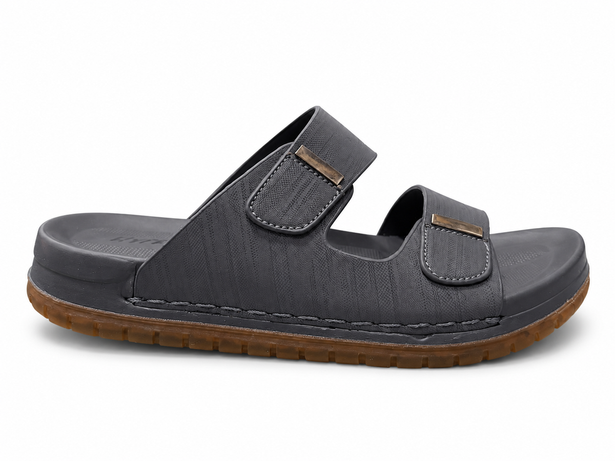 Hyper Soft Medicated Chappal (Grey)