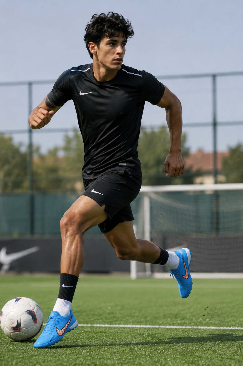 Nike Air Zoom Mercurial Superfly IX Academy x Mbappé TF (Baltic Blue/White)