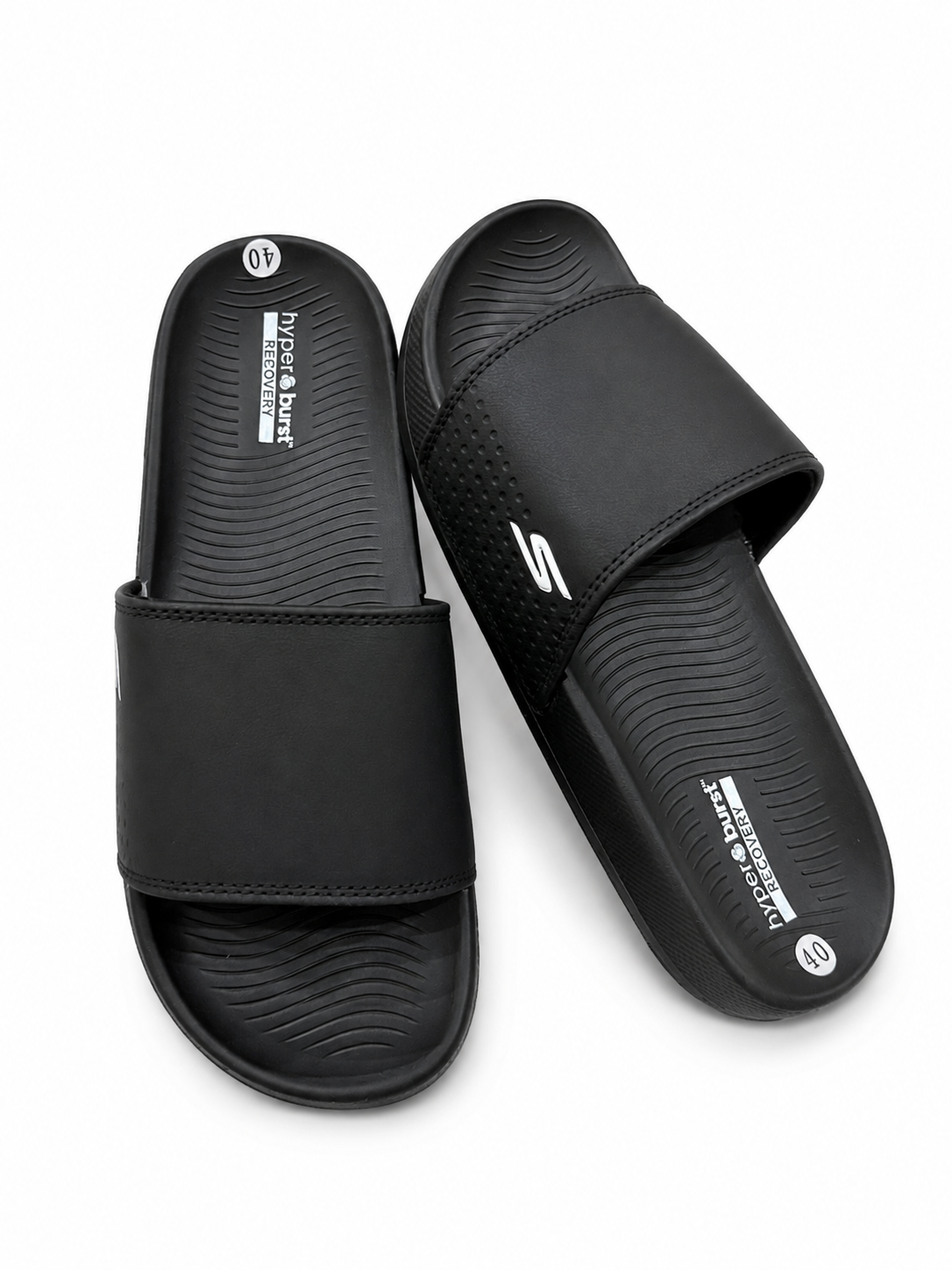 Skechers Hyperburst Recovery Slides - Black