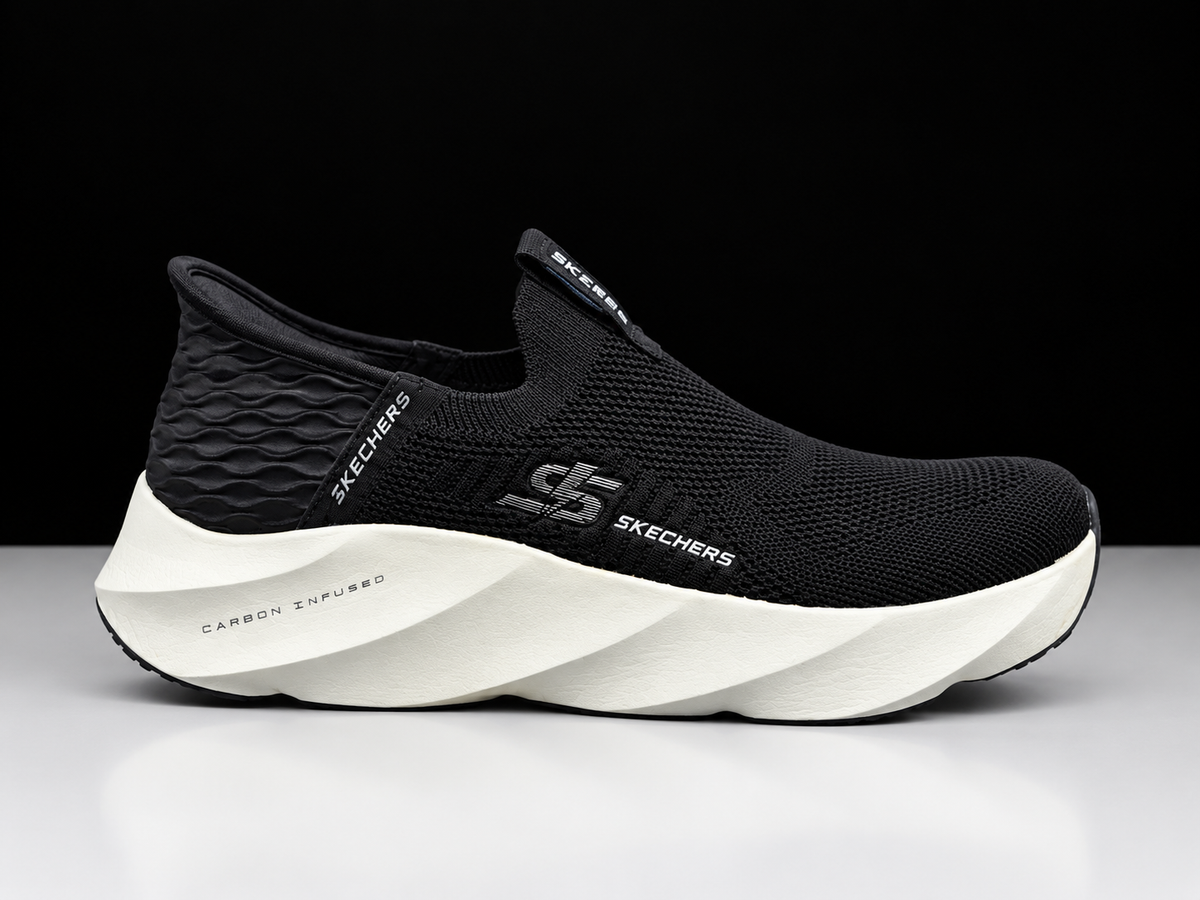 Skechers Slip-On Sneakers – Black (Carbon Infused)
