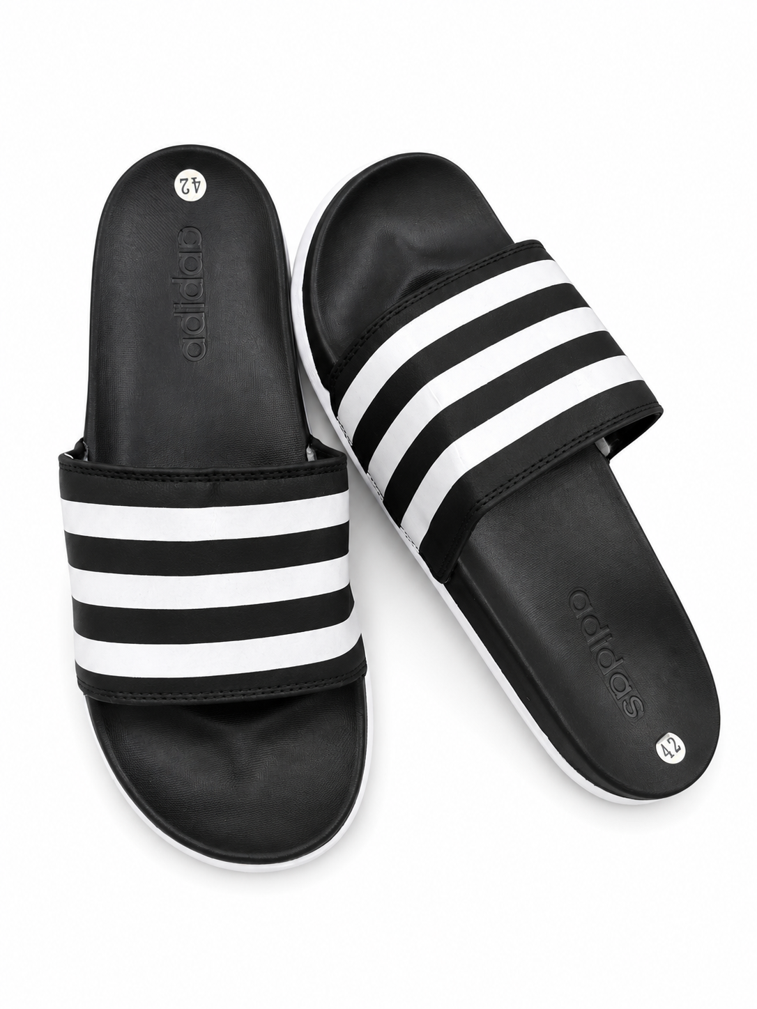 Adidas Slides - Black Stripe