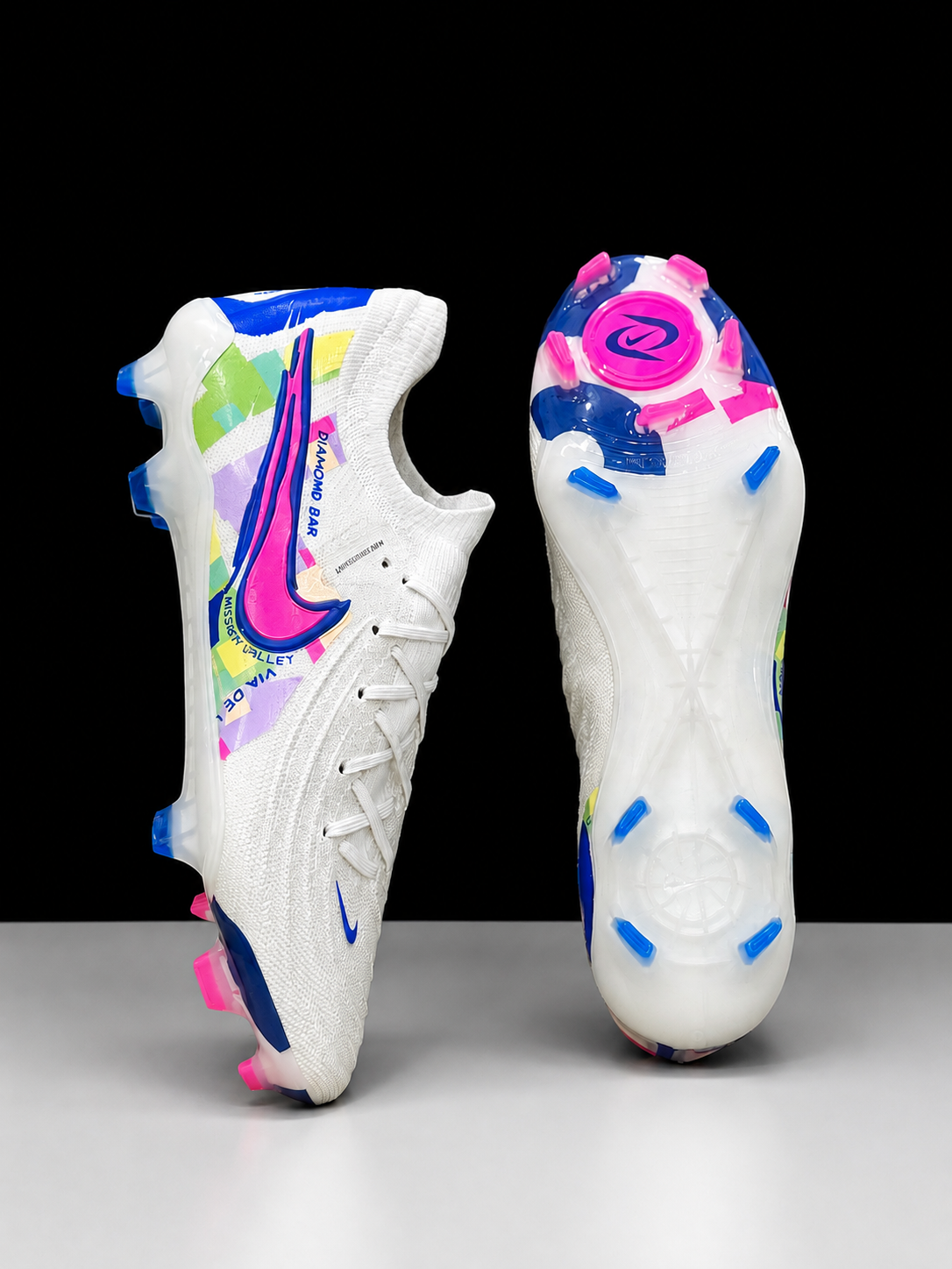 Nike Mercurial Superfly – Football Boots (White/Pink/Blue)