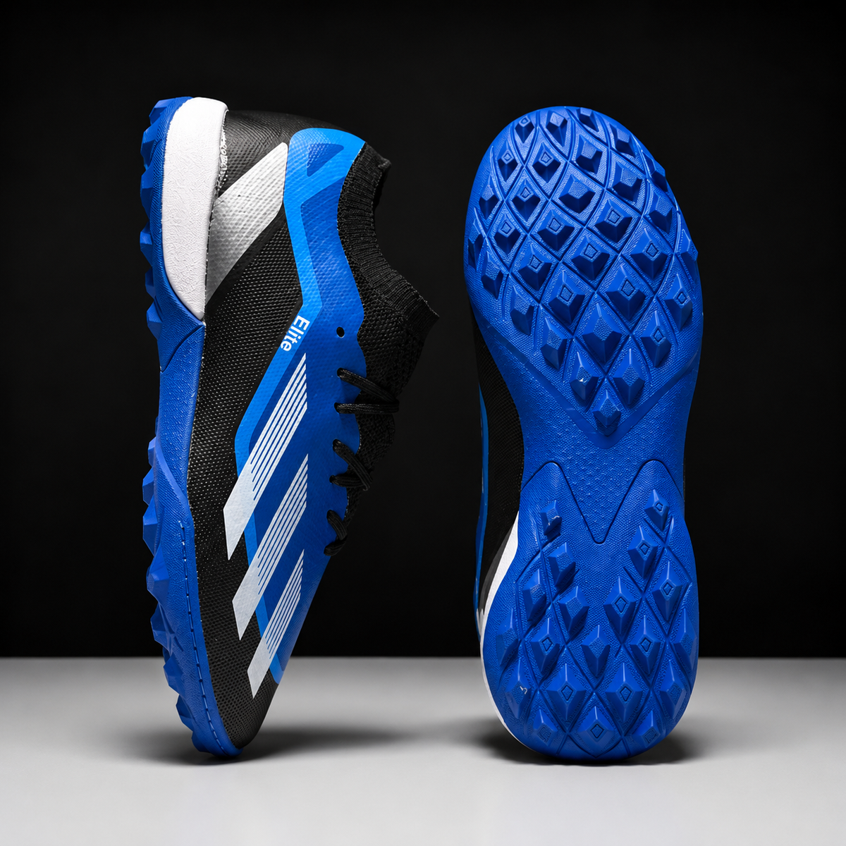 Elite Turf Football Shoes – Blue/Black