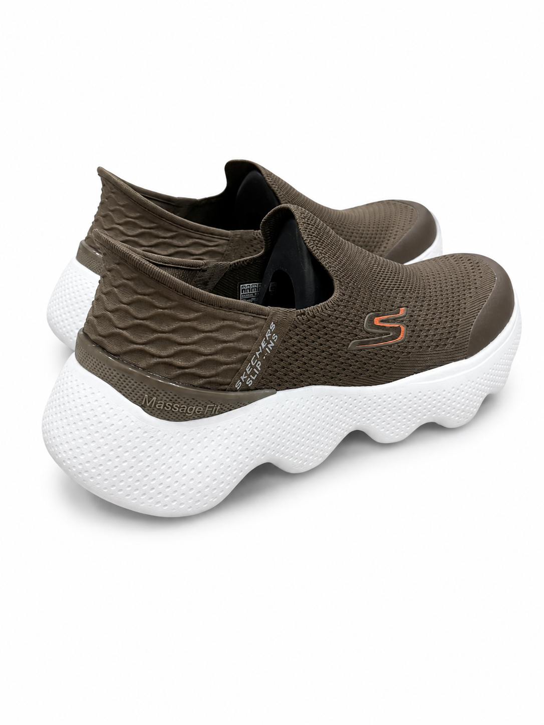 Skechers Slip-Ins GO Walk Massage Fit – Olive Brown