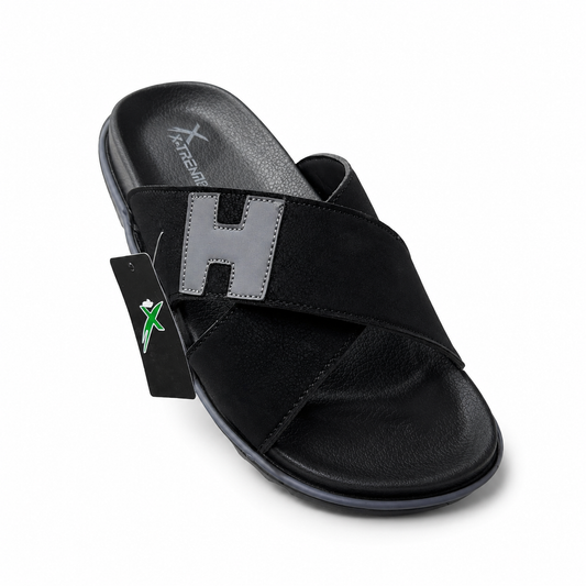 Men's Cross Strap Slide Sandals