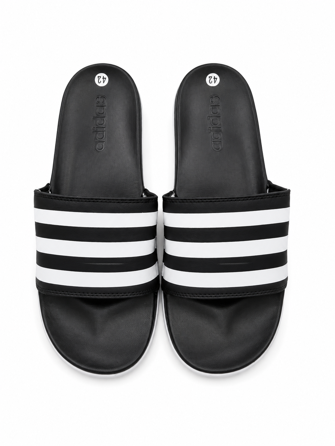 Adidas Slides - Black Stripe
