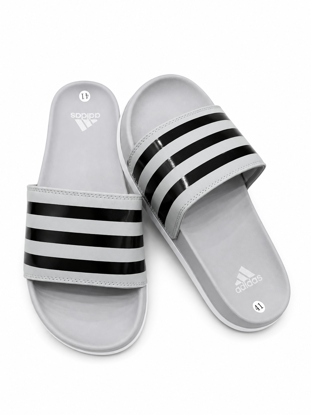 Adidas Slides - Black Stripe