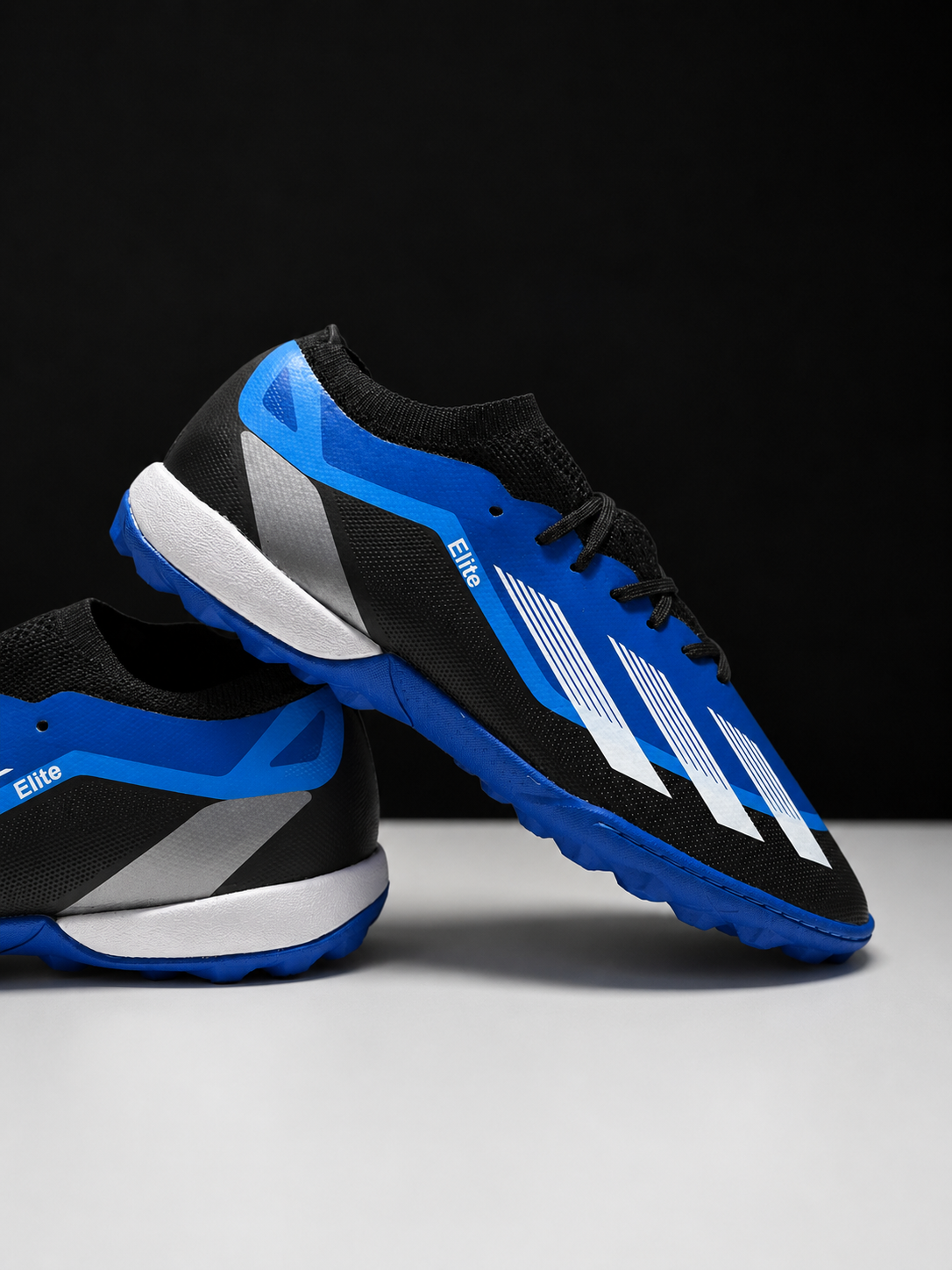 Elite Turf Football Shoes – Blue/Black