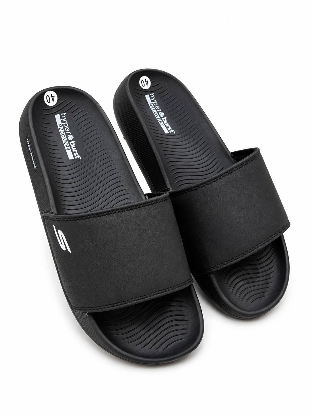 Skechers Hyperburst Recovery Slides - Black