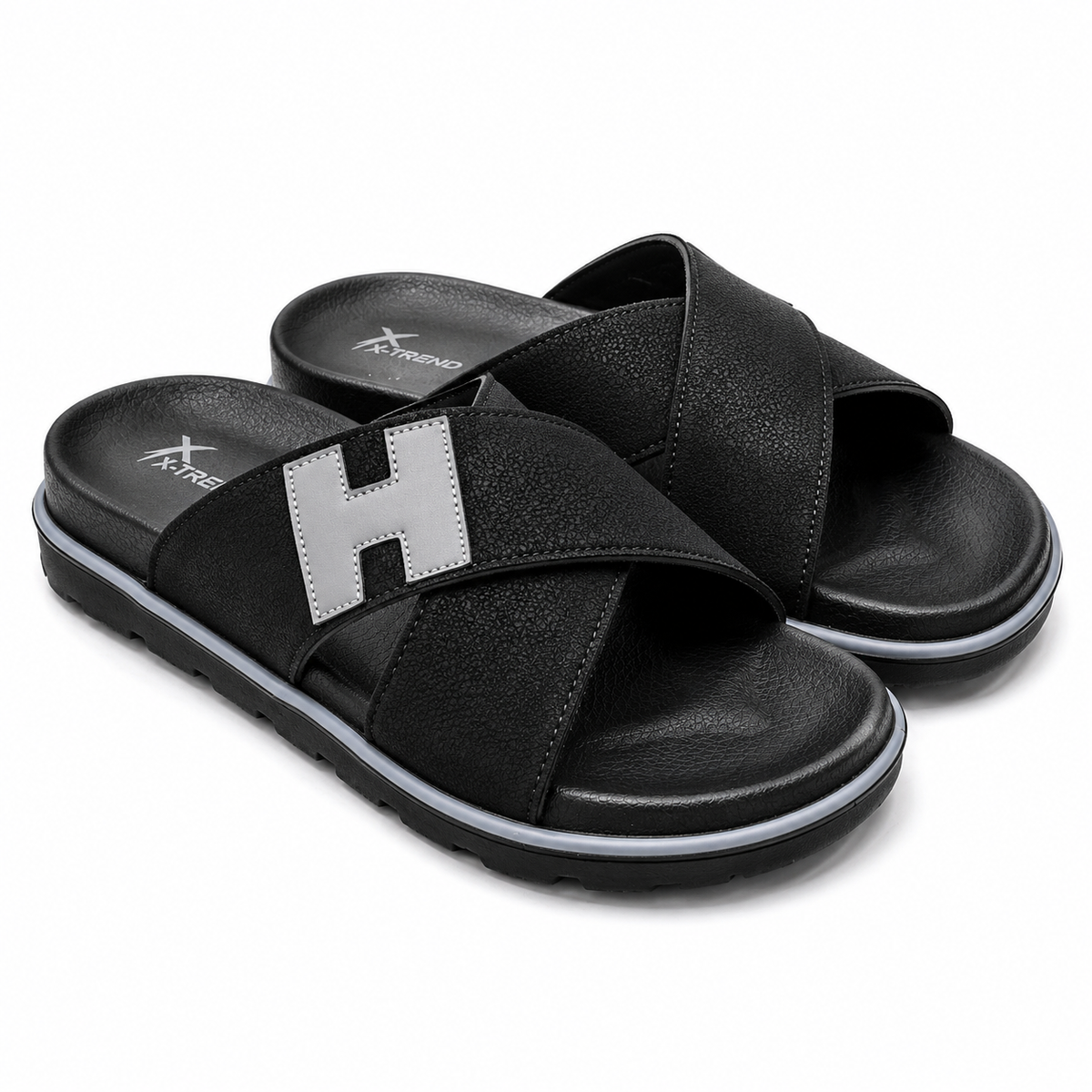 Men's Cross Strap Slide Sandals