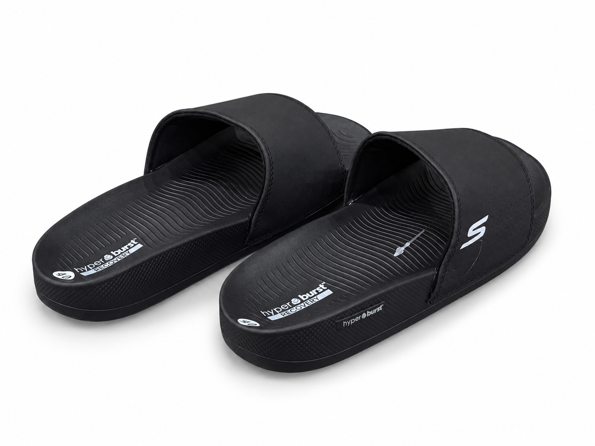 Skechers Hyperburst Recovery Slides - Black