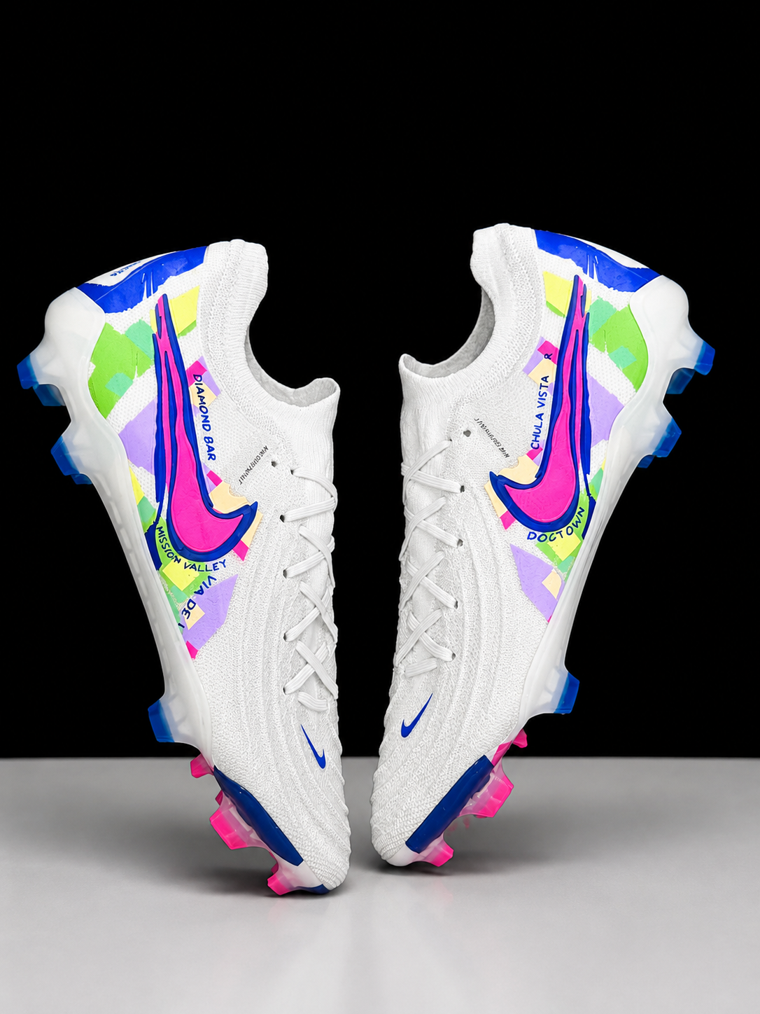 Nike Mercurial Superfly – Football Boots (White/Pink/Blue)