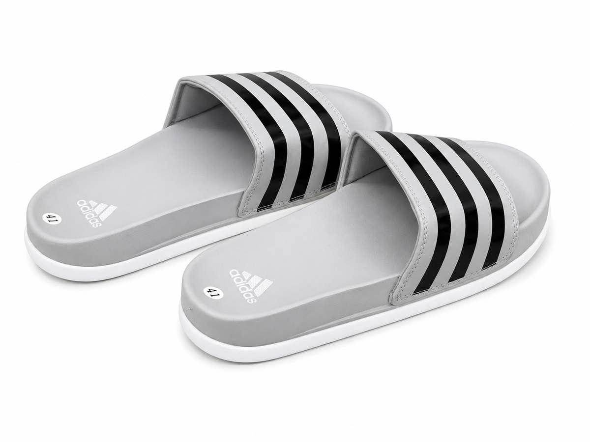 Adidas Slides - Black Stripe
