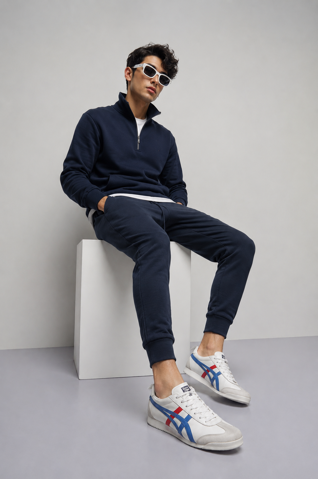 Onitsuka Tiger Mexico 66 (White/Blue) Premium Leather