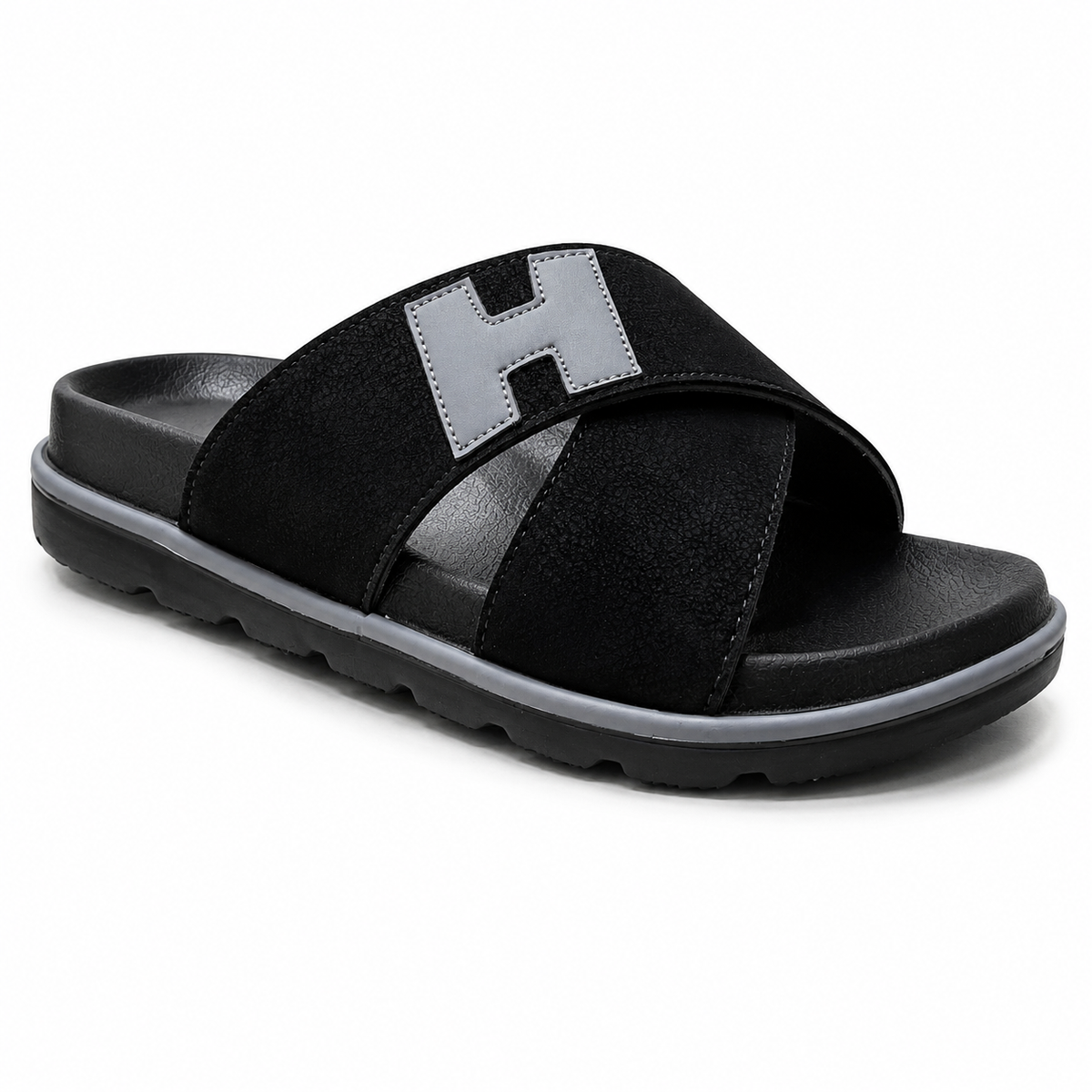 Men's Cross Strap Slide Sandals