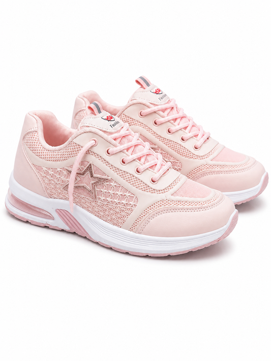 Women's Star Mesh Sneakers (Pink)