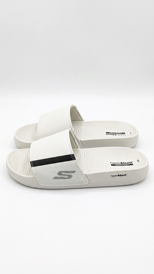 Skechers Hyperburst Recovery Slides - White